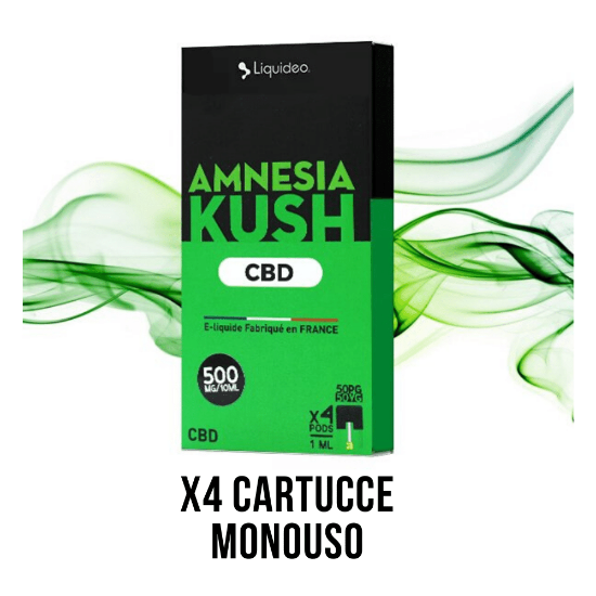 Picture of x4 cartridges Amnesia Kush CBD 5%